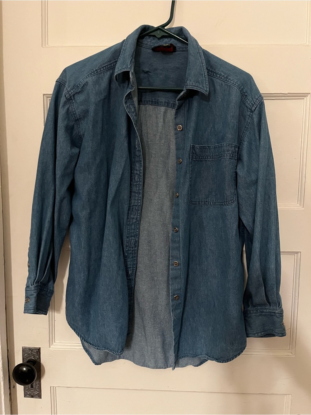 Charter Club Classic Denim Button-Up - Indigo Blue